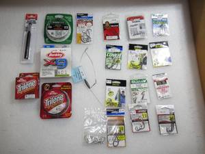 Lot of 20 Hooks Line and Sinker Fishing Gear
