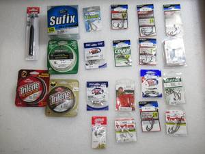 Lot of 21 Hooks Line and Sinker Fishing Gear