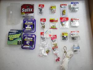Lot of 25 Hooks Line and Sinker Fishing Gear