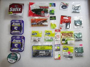 Lot of 20 Baits-Weights-Lines-Tackle Fishing Gear