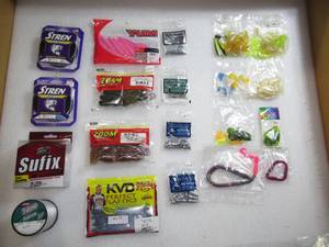 Lot of 26 Baits-Weights-Lines-Tackle Fishing Gear