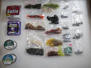 Lot of 27 Baits-Weights-Lines-Tackle Fishing Gear