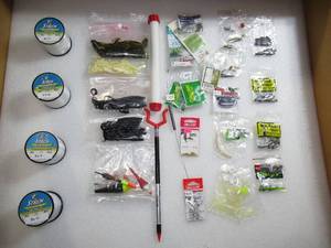 Lot of 31 Baits-Weights-Lines-Tackle Fishing Gear