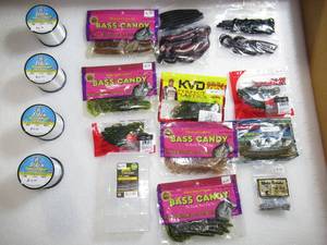 Lot of 19 Baits-Weights-Lines-Tackle Fishing Gear