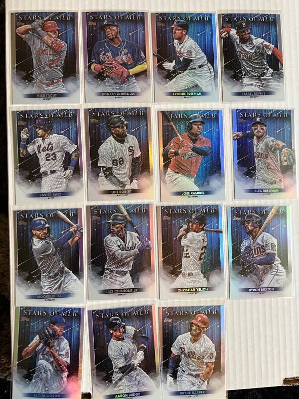 lot 27 image: 2022 Topps Stars of MLB Complete Set (30) Cards