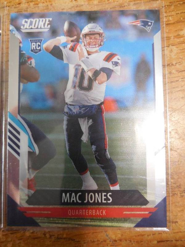 lot 77 image: (2) 2021 Mac Jones Rookie Cards LK