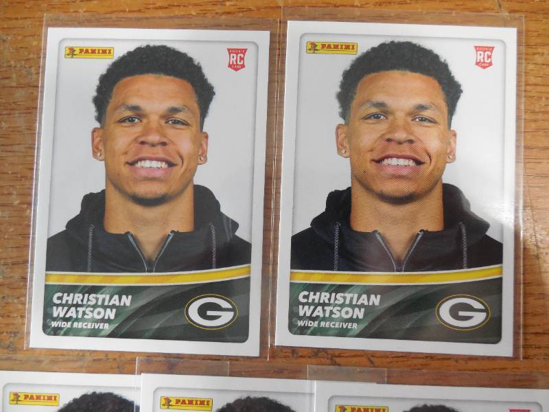 lot 78 image: (5) 2022 Panini Christian Watson Rookies #87