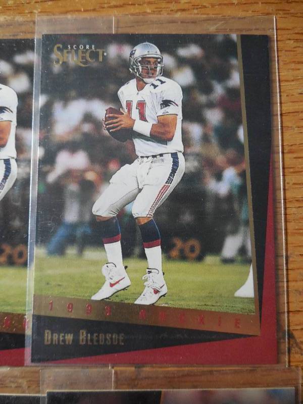 lot 94 image: (6) 1993 Select Drew Bledsoe Rookie Cards #166
