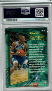 lot 13 image: PSA 8 1995 Fleer Rookie Phenom Kevin Garnett #1