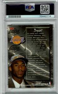 lot 10 image: PSA 8 1996 Fleer Metal Kobe Bryant Rookie Card #137