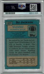 lot 8 image: PSA 8 1988 Topps Bo Jackson Rookie Card #327