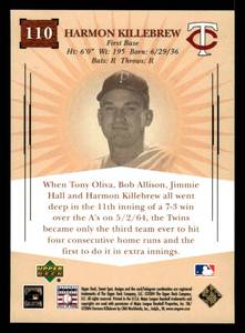 lot 110 image: 2004 Sweet Spot Classic Harmon Killebrew #110 Serial #6871964