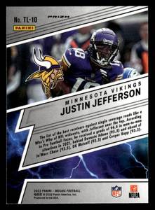 lot 96 image: 2022 Mosaic Thunderlane Green Mosaic Justin Jefferson #10