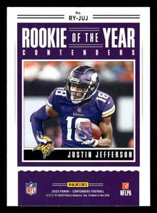 lot 88 image: 2020 Contenders ROY Justin Jefferson Rookie Card