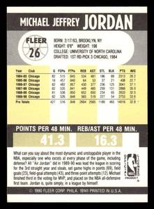 lot 81 image: 1990 Fleer Michael Jordan #26