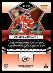 lot 121 image: 2022 Mosaic Silver Patrick Mahomes II #256