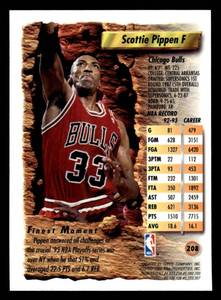 lot 55 image: 1993 Finest Scottie Pippen #208