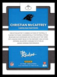 lot 137 image: 2017 Donruss The Rookies Christian McCaffrey Rookie Card #5
