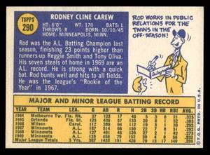 lot 162 image: 1970 Topps Rod Carew #290