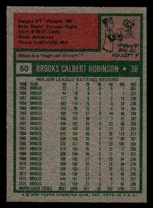 lot 169 image: 1975 Topps Brooks Robinson #50