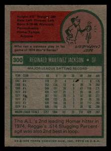 lot 174 image: 1975 Topps Reggie Jackson #300