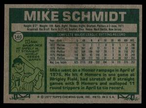 lot 179 image: 1977 Topps Mike Schmidt #140