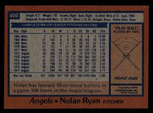 lot 183 image: 1978 Topps Nolan Ryan #400