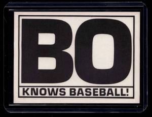 lot 200 image: Grand Slam Baseball Black and White Bo Jackson Baseball Card