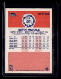 lot 244 image: 1986 Fleer Kevin McHale #73