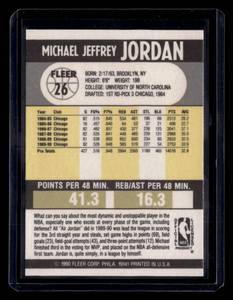 lot 247 image: 1990 Fleer Michael Jordan #26
