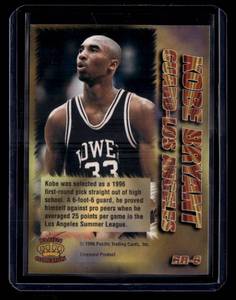 lot 250 image: 1996 Pacific Collection Kobe Bryant Rookie Card #6