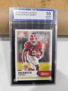 lot 268 image: ISA 10 Gem Mint 2016 Classics Derrick Henry Rookie Card #280