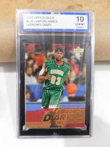 lot 272 image: ISA 10 Gem Mint 2003 Upper Deck Lebrons Diary Lebron James Rookie Card #2