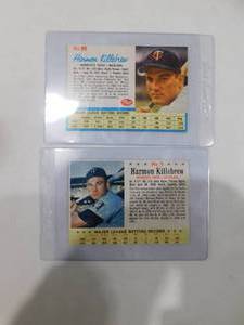 lot 281 image: 1962 & 1963 Post Cereal Harmon Killebrew #5 & #85