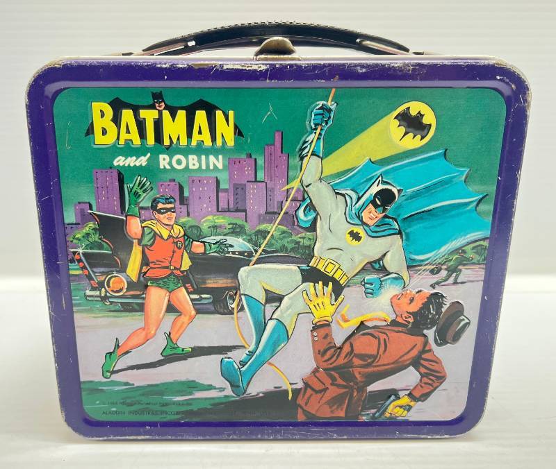 Sold at Auction: Batman and Robin Lunchbox and Thermos