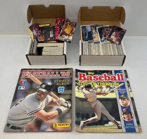 lot 6 image: 2 1988 Baseball Sticker Books & Misc. Basketball Cards