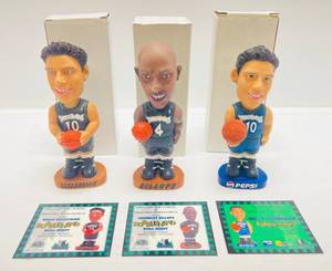 lot 11 image: Misc. Minnesota Timberwolves Bobbleheads With Cards