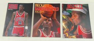 lot 20 image: Michael Jordan Beckett Basketball Magazines