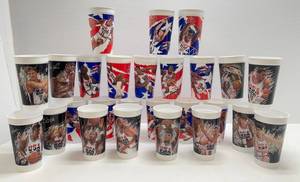lot 60 image: Full Sets Of 1992 U.S. Dream Team & 1994 Dream Team II Collectors Cups (Never Used)