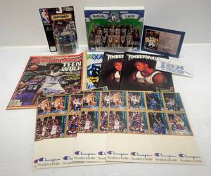 lot 63 image: Misc. Timberwolves Collectibles