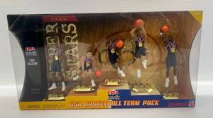 lot 64 image: Mattel Toys 2000 Target Exclusive USA Basketball Team Gold Medal Pack NIB