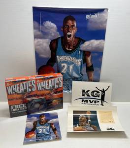lot 83 image: 2003 KEVIN GARNETT Wheaties Cereal Boxes & NBA DVD (WCereal) MINT (NIB), Poster & More