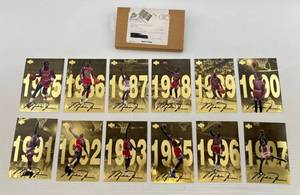 lot 93 image: 1998 Upper Deck Gatorade Michael Jordan Complete Set With Original Mailer