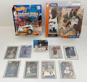 lot 95 image: Misc. Kevin Garnett Collectible Figures NIB & Trading Cards