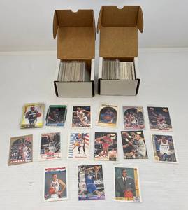 lot 119 image: Misc. Basketball Cards Including MICHAEL JORDAN & More Some In Protective Sleeves