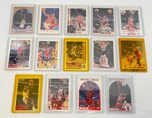 lot 126 image: Misc. Basketball Cards Double Sleeved Including Michael Jordan & More