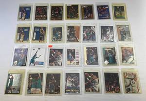 lot 132 image: Misc. Basketball Cards Double Sleeved Including Charles Barkley & More