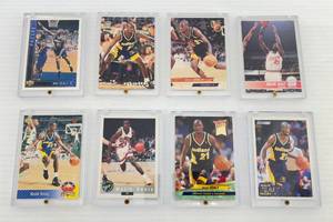 lot 143 image: Misc. Malik Sealy Trading Cards In Hard Cases