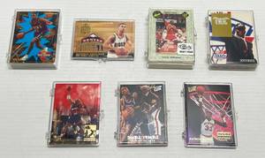 lot 152 image: Misc. Complete Sets Of Baskball Cards In Plastic Holders