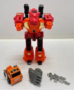 lot 171 image: 1980s G1 Tranformers RAMPAGE Predacon Predaking All Plastic Version (Some Wepons) & G1 Huffer
